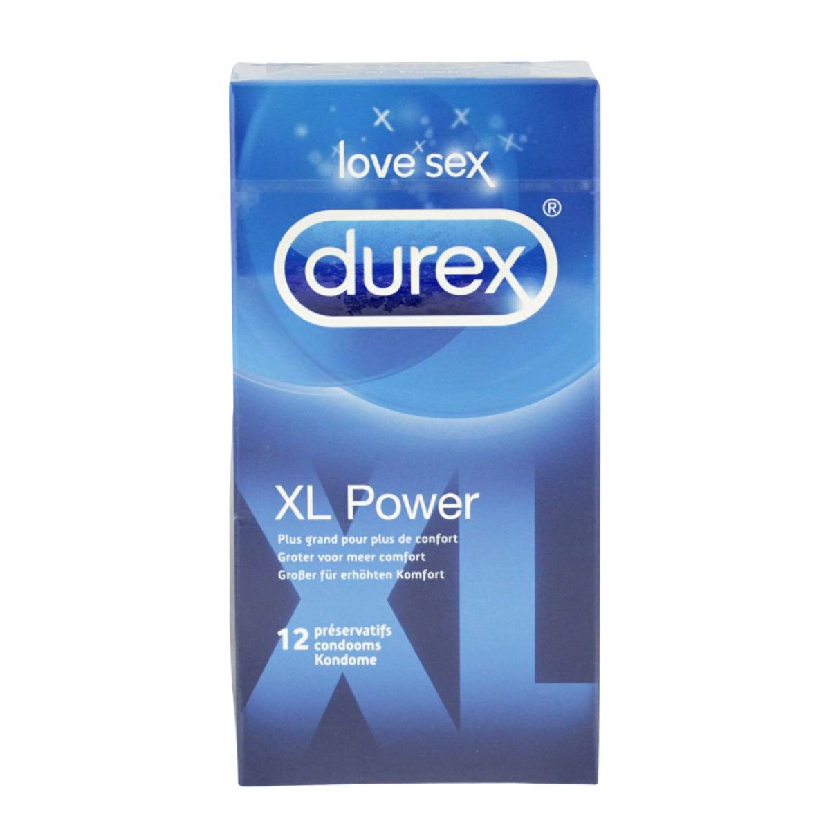 Durex - XL Power - 12 préservatifs