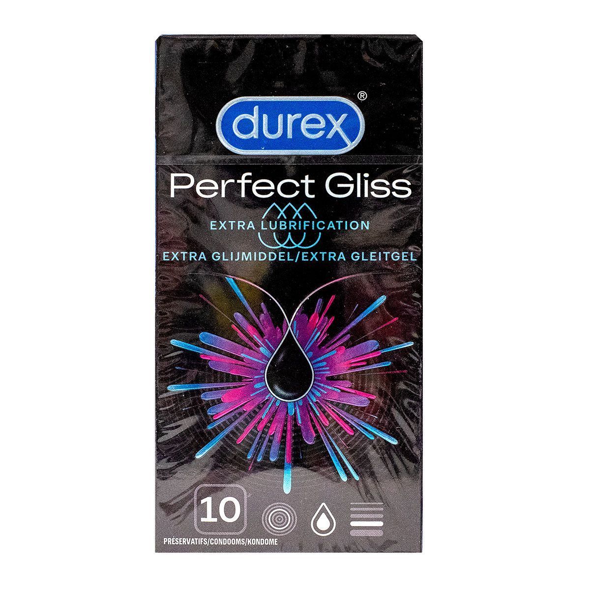 Durex - Perfect Gliss - 10 préservatifs