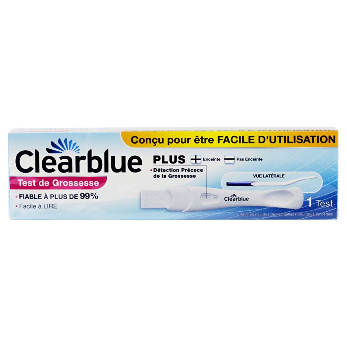 Clearblue - test de grossesse - 1 minutes seulement - 1 test