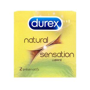 Natural sensation lubrifiés 2 préservatifs