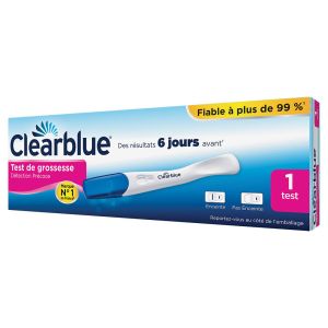 Clearblue - test de grossesse - des résultats 6 jours avant - 1 test