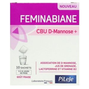 Feminabiane CBU D-Mannose goût fraise 10 sachets à diluer