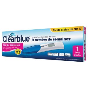 Clearblue - test de grossesse avec nombre de semaines - 1 test