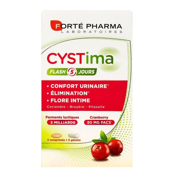 Cystima flash 5 jours 3 comprimés + 5 gélules
