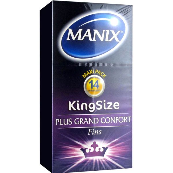 Manix - KingSize Plus grand confort - 14 préservatifs