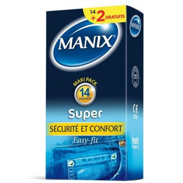 Manix - Super sécurité et confort - 14 préservatifs