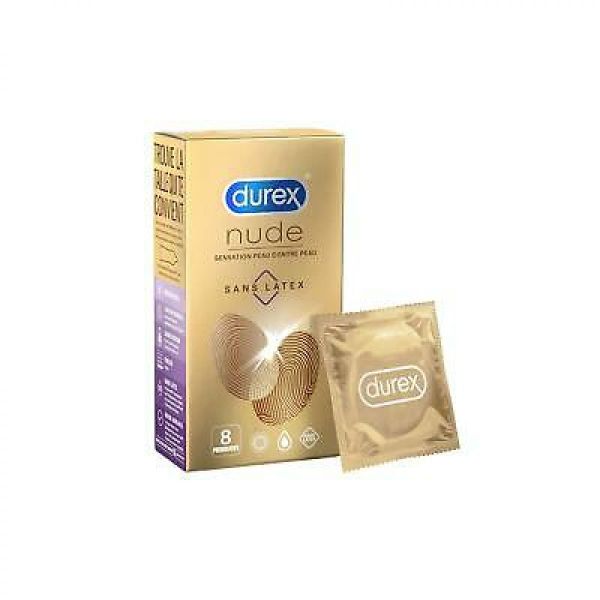 Durex - Nude sans latex - 8 préservatifs