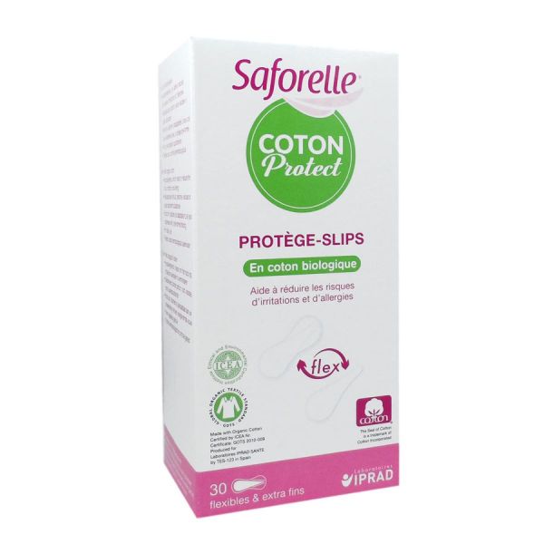 Saforelle - Coton Protect Protège-Slips - 30 protèges-slips