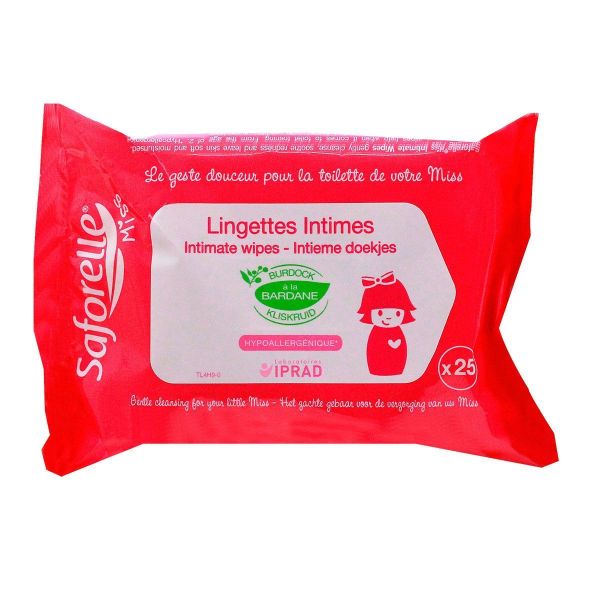 25 lingettes intimes Miss